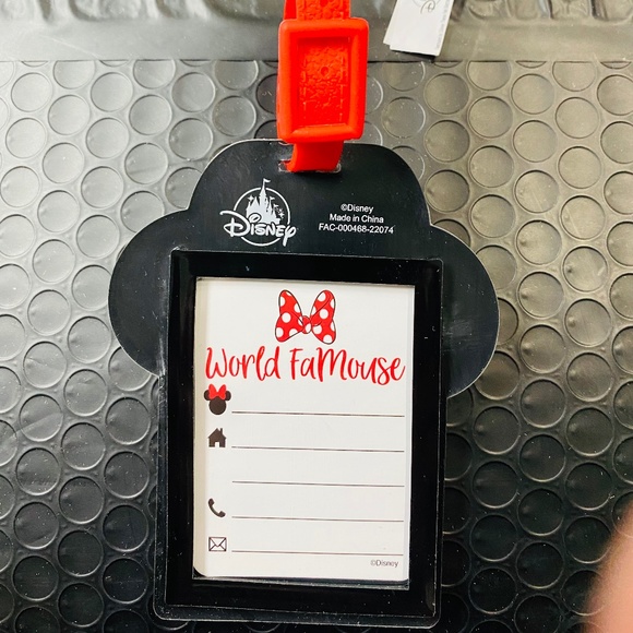 NWT Disney Parks Minnie Mouse Photo Frame and Luggage Tag Bundle - Picture 8 of 11
